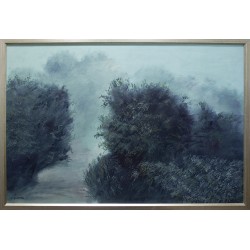 Ceața 1 - pictură în ulei pe pânză, artist Cristian Porumb